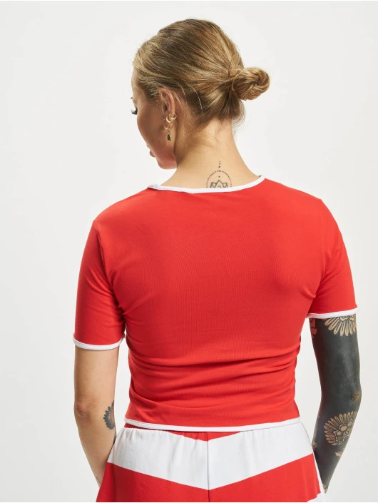 Adidas Originals Damen T-Shirt Cropped In Rot 4 Adidas Originals Damen T-Shirt Cropped In Rot – Bild 2