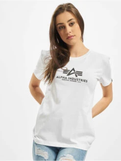 Alpha Industries Damen T-Shirt New Basic In Weiß