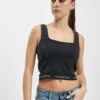 Calvin Klein Damen Top Squared Neck Seamed In Schwarz -URBAN CLASSICS Verkäufe calvin klein top schwarz 970807