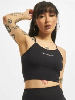 Champion Damen Top Rip In Schwarz