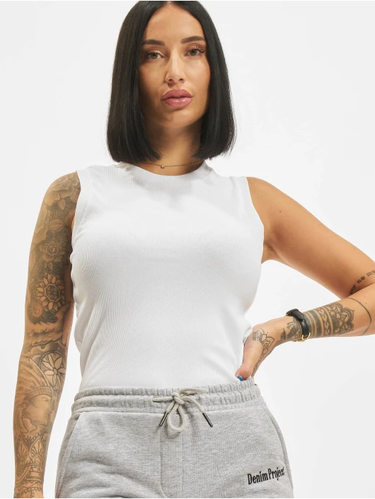 Denim Project Damen Tank Tops Dpwniki In Weiß 3 Denim Project Damen Tank Tops Dpwniki In Weiß