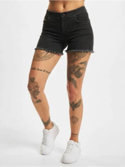 Freddy Damen Shorts Black Denim In Schwarz -URBAN CLASSICS Verkäufe freddy shorts schwarz 887158 1