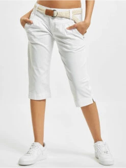 Damen Shorts Capri In Weiß