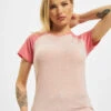 Damen T-Shirt Aljezur In Rosa -URBAN CLASSICS Verkäufe just rhyse t shirt rosa 785352
