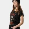 Damen T-Shirt Ladies Selena Gomez Kill Em Skull In Schwarz -URBAN CLASSICS Verkäufe merchcode t shirt schwarz 337829