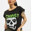 Damen T-Shirt Ghost Skull In Schwarz -URBAN CLASSICS Verkäufe merchcode t shirt schwarz 897312