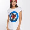 Damen T-Shirt The Who Classic Target In Weiß