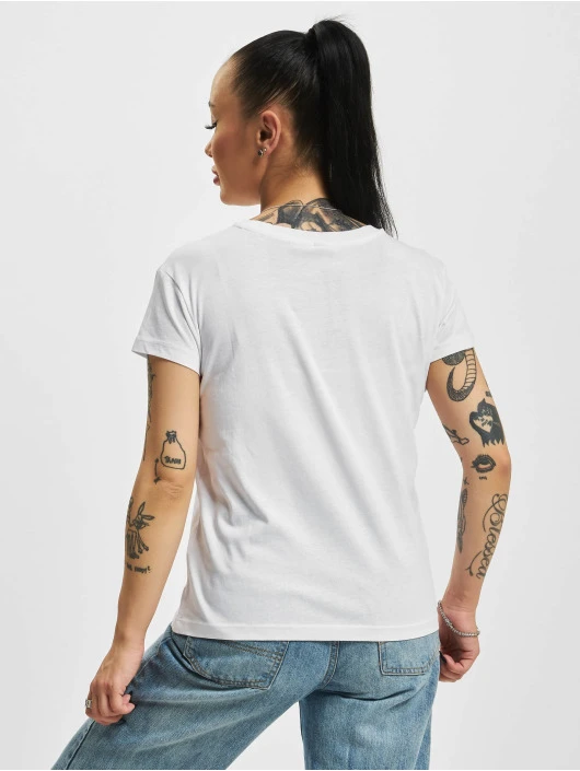 Mister Tee Damen T-Shirt Talk To The Hand In Weiß 4 Mister Tee Damen T-Shirt Talk To The Hand In Weiß – Bild 2