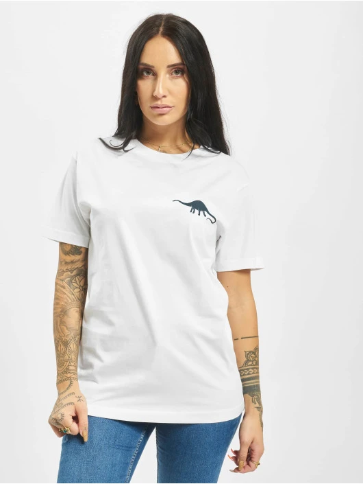 Mister Tee Damen T-Shirt Jurassic In Weiß 4 Mister Tee Damen T-Shirt Jurassic In Weiß – Bild 2