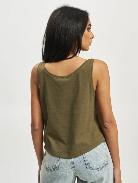 Mister Tee Damen Tank Tops Ladies Kick Love Emb In Olive 4 Mister Tee Damen Tank Tops Ladies Kick Love Emb In Olive – Bild 2