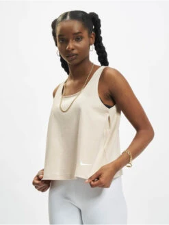 Nike Damen Tank Tops Jersey In Beige