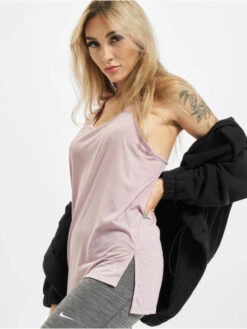 Nike Damen Tank Tops Yoga Layer In Violet