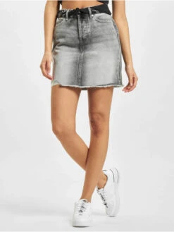 ONLY Damen Rock OnlFine High Waist Life In Grau