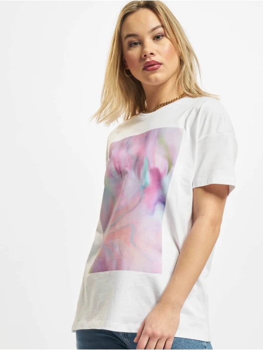 ONLY Damen T-Shirt Lipa Oversize Art In Weiß 3 ONLY Damen T-Shirt Lipa Oversize Art In Weiß