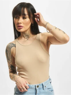 ONLY Damen Tank Tops Kenya Rib In Beige