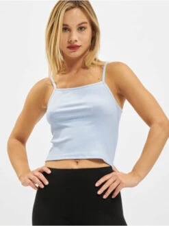 ONLY Damen Top OnlLarra Cropped Singlet JRS In Blau