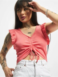 ONLY Damen Top Laila Ruching In Pink