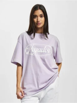Pegador Damen T-Shirt Omar Oversized In Violet