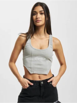 Pegador Damen Top Buena Rib Corset In Grau