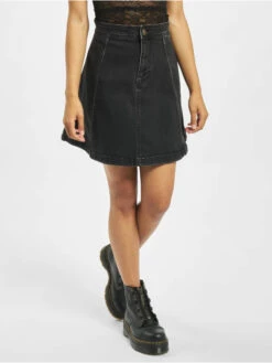 Pieces Damen Rock PcIris High Waist In Schwarz