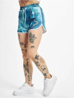 Damen Shorts Liquid Gradient In Blau