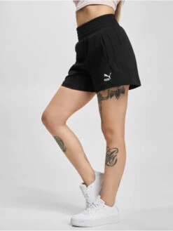 Puma Damen Shorts T7 High Waist DK In Schwarz