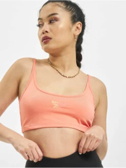 Reebok Damen Top Foundation Vector Small Logo In Orange