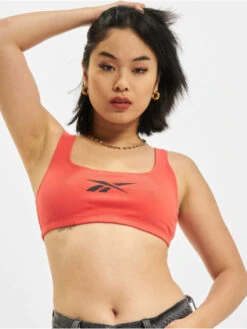 Reebok Damen Top Cl Pf Logo In Rot