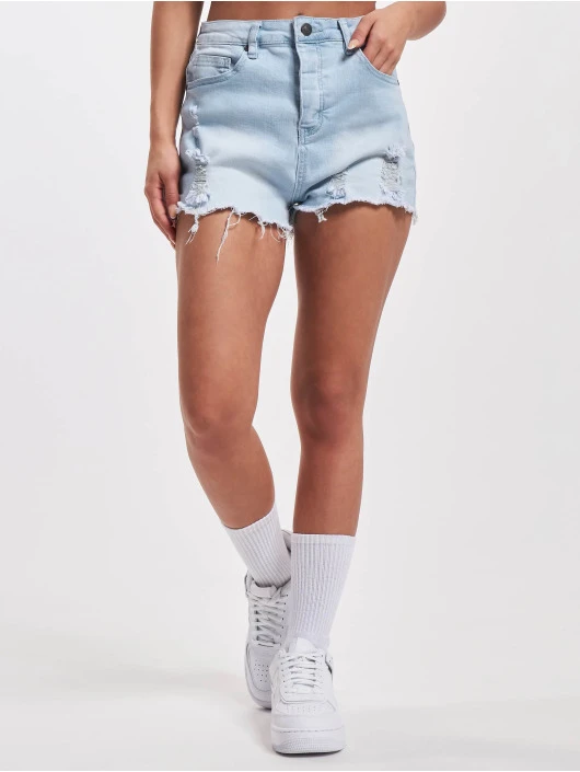 Damen Shorts Distressed Skinny In Blau 3 Damen Shorts Distressed Skinny In Blau