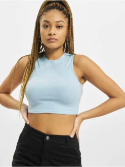 SIXTH JUNE Damen Top Rib Essential In Blau