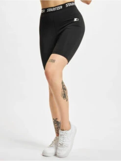 Starter Damen Shorts Ladies Logo Tape Cycle In Schwarz