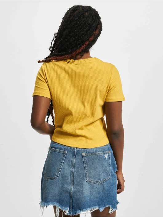 Damen Top Basic Knitted In Gelb 4 Damen Top Basic Knitted In Gelb – Bild 2