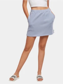 URBAN CLASSICS Damen Rock Ladies Organic Terry Mini In Blau