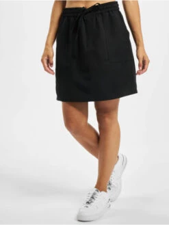 URBAN CLASSICS Damen Rock Viscose Twill In Schwarz