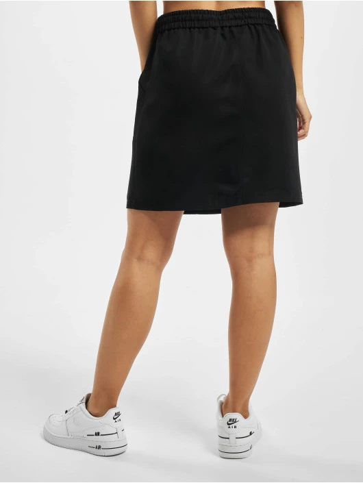 URBAN CLASSICS Damen Rock Viscose Twill In Schwarz 4 URBAN CLASSICS Damen Rock Viscose Twill In Schwarz – Bild 2