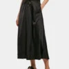 URBAN CLASSICS Damen Rock Ladies Satin Midi In Schwarz -URBAN CLASSICS Verkäufe urban classics rock schwarz 899478