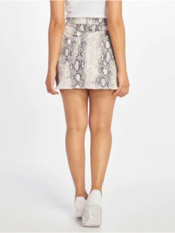 URBAN CLASSICS Damen Rock Animal Stretch In Weiß -URBAN CLASSICS Verkäufe urban classics rock weiss 665735 1