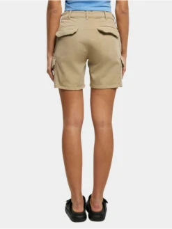 URBAN CLASSICS Damen Shorts Ladies High Waist In Beige -URBAN CLASSICS Verkäufe urban classics shorts beige 952905 1