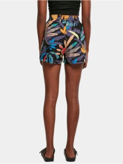 URBAN CLASSICS Damen Shorts Ladies Aop Viscose Resort In Bunt -URBAN CLASSICS Verkäufe urban classics shorts bunt 900133 1