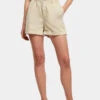 URBAN CLASSICS Damen Shorts Ladies Paperbag In Grün -URBAN CLASSICS Verkäufe urban classics shorts gruen 901108