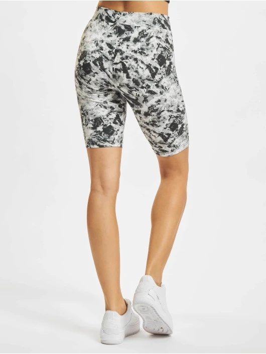 URBAN CLASSICS Damen Shorts Ladies Soft Aop Cycle In Schwarz 4 URBAN CLASSICS Damen Shorts Ladies Soft Aop Cycle In Schwarz – Bild 2