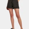 URBAN CLASSICS Damen Shorts Ladies Paperbag In Schwarz -URBAN CLASSICS Verkäufe urban classics shorts schwarz 900776