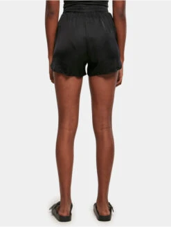 URBAN CLASSICS Damen Shorts Viscose Satin Resort In Schwarz -URBAN CLASSICS Verkäufe urban classics shorts schwarz 900853 1