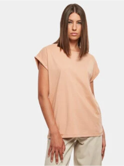URBAN CLASSICS Damen T-Shirt Ladies Extended Shoulder In Gelb