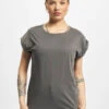 URBAN CLASSICS Damen T-Shirt Ladies Extended Shoulder In Grau -URBAN CLASSICS Verkäufe urban classics t shirt grau 867210