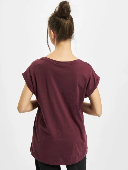 URBAN CLASSICS Damen T-Shirt Ladies Extended Shoulder In Rot 4 URBAN CLASSICS Damen T-Shirt Ladies Extended Shoulder In Rot – Bild 2