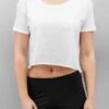 URBAN CLASSICS Damen T-Shirt Short In Weiß -URBAN CLASSICS Verkäufe urban classics t shirt weiss 263906
