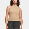 URBAN CLASSICS Damen Tank Tops Ladies Short Rib Knit Turtleneck In Beige 1 URBAN CLASSICS Damen Tank Tops Ladies Short Rib Knit Turtleneck In Beige -URBAN CLASSICS Verkäufe urban classics tank tops beige 916489