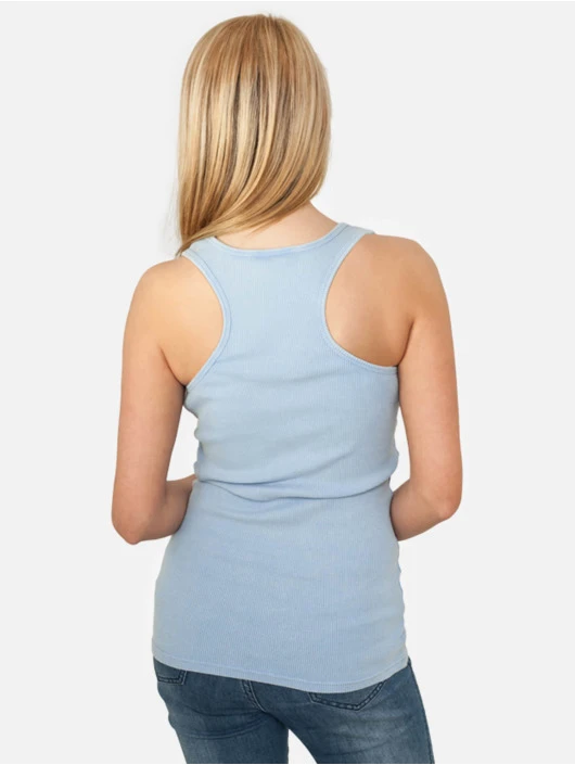 URBAN CLASSICS Damen Tank Tops Faded In Blau 4 URBAN CLASSICS Damen Tank Tops Faded In Blau – Bild 2