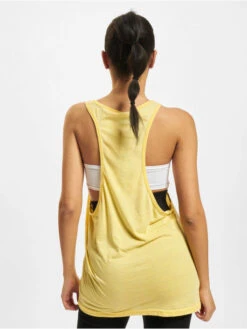 URBAN CLASSICS Damen Tank Tops Ladies Loose Burnout In Gelb -URBAN CLASSICS Verkäufe urban classics tank tops gelb 113196 1